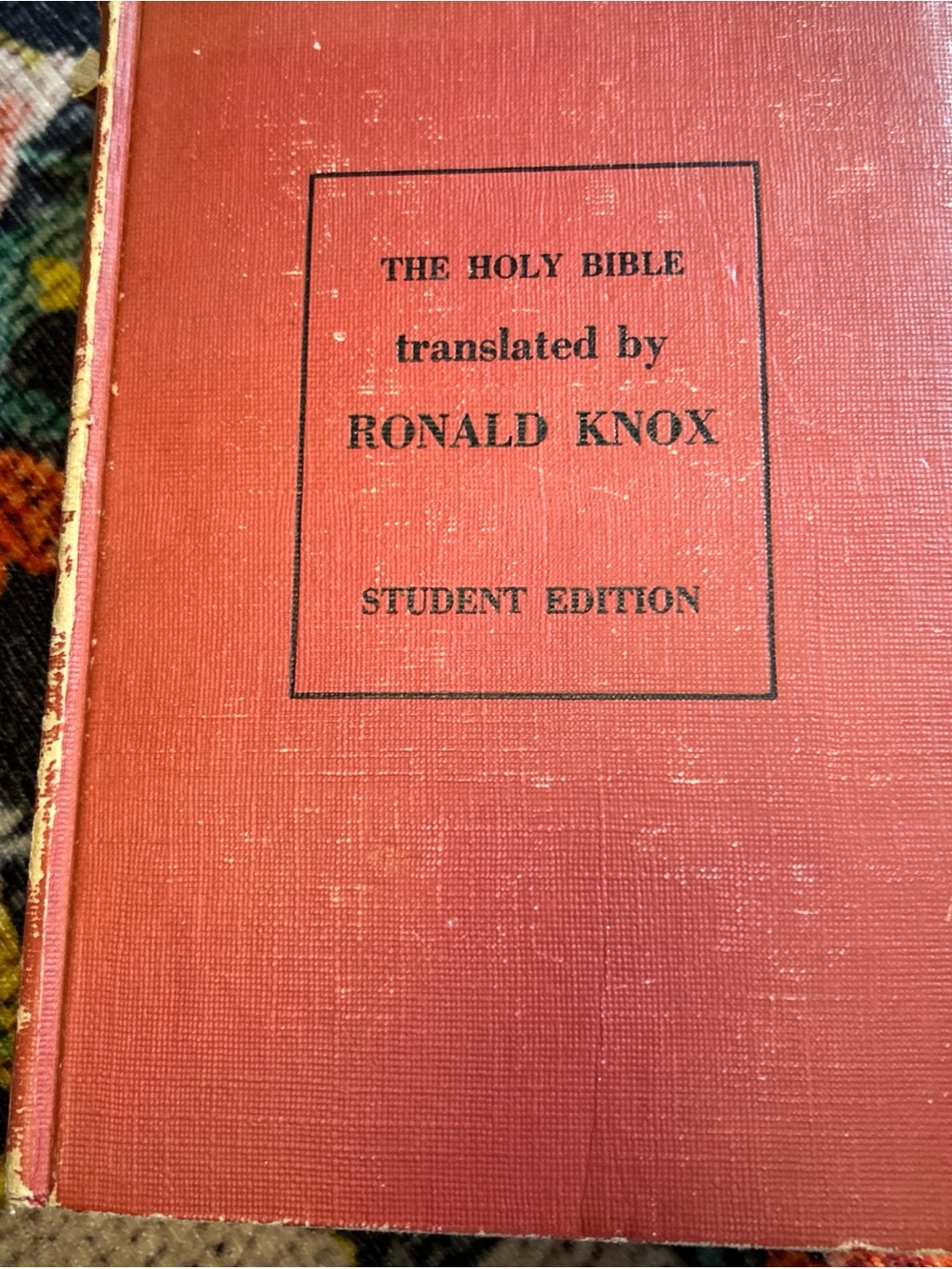 Holy Bible Ronald Knox Translation from the Latin Vulgate Student Edition HC ‘56